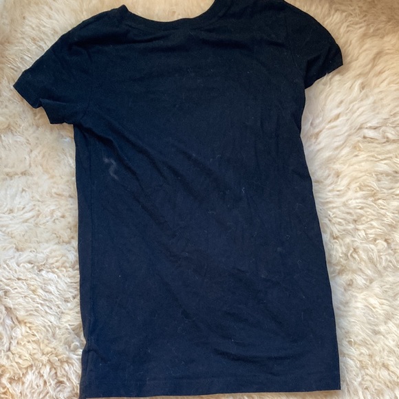 Aeropostal women’s small find your peace butterfly black T-shirt - Picture 6 of 8